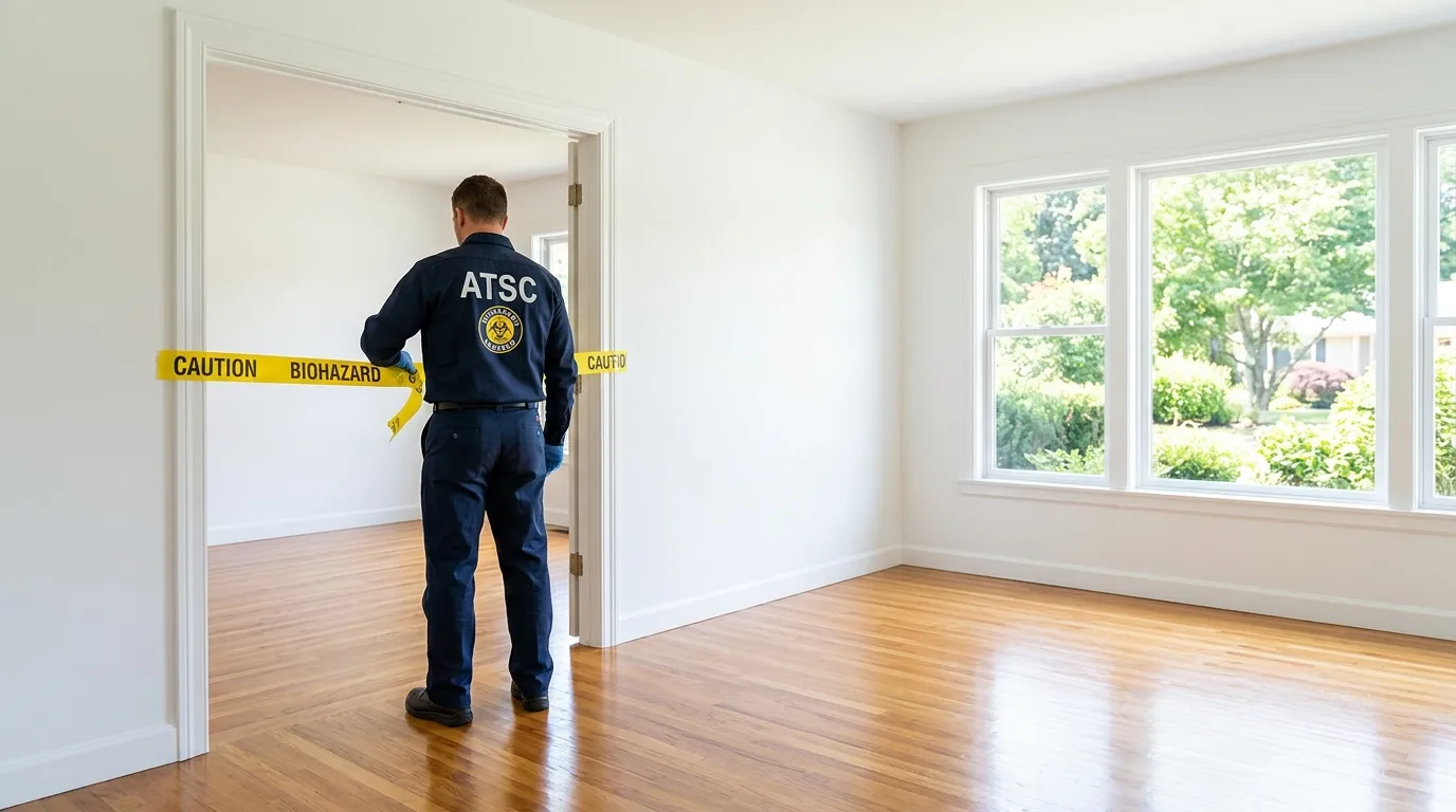 Certified biohazard cleanup crew performing Crime Scene Cleanup in Aberdeen