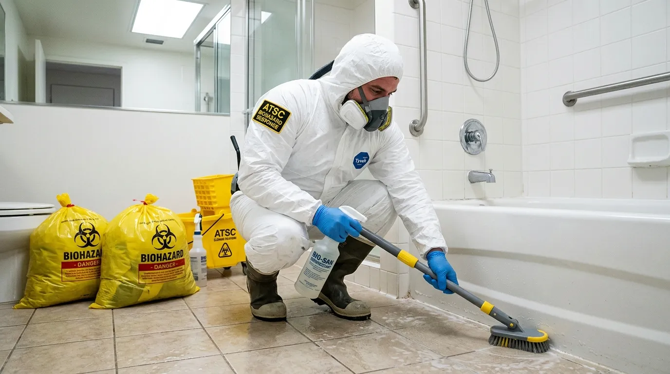 Decontamination equipment deployed for Blood Cleanup in Aberdeen